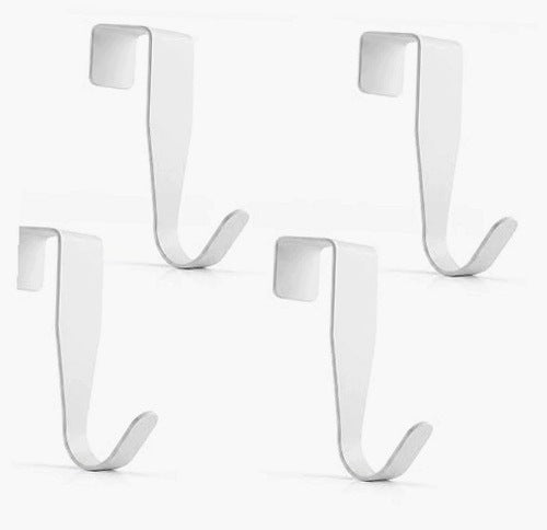 DOOR HOOKS WITHOUT DRILLING CARBON STEEL CLOTHES HANGERS SET OF 8
