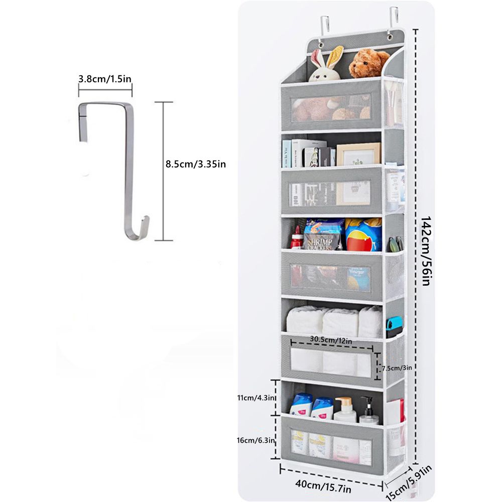 DOOR ORGANIZER, 5 SHELVES, HANGING DOOR ORGANIZER WITH 10 POCKETS Brand no brand