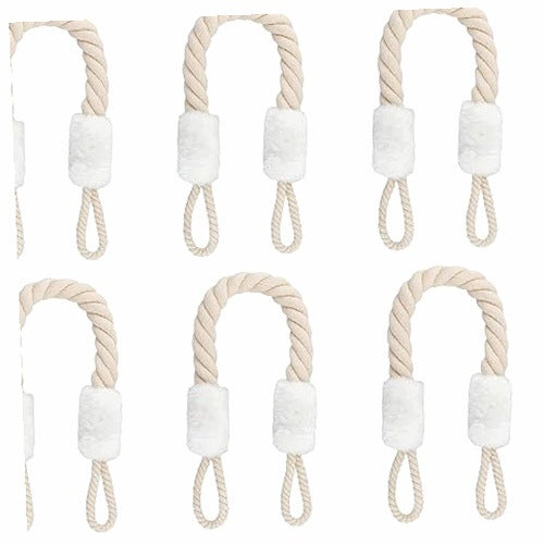 DOOR STOPPER COTTON CORD CLAMP PROTECTION 60 CM 6 PIECES