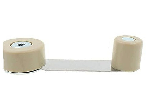 DOOR STOPPER SWIVEL CHROME BEIGE INSTALLATION FLOOR FOR HOME GIFT