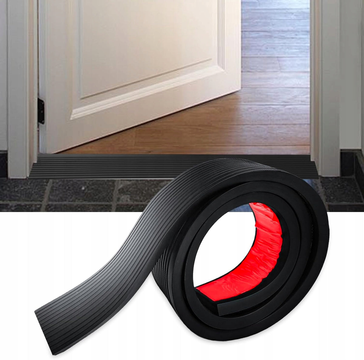 DOOR THRESHOLD RAMP RUBBER SELF-ADHESIVE LONG 1M WIDTH 8CM 800 KG