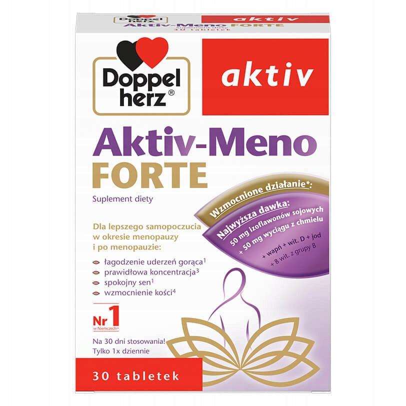DOPPELHERZ AKTIV Meno Forte 30 Tablets Menopause