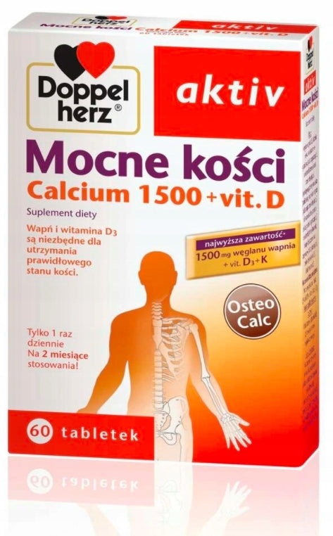 DOPPELHERZ AKTIV STRONG BONES CALCIUM 1500 + VITAMIN D+K