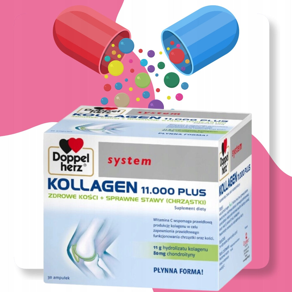 DOPPELHERZ KOLLAGEN 11000 plus Kollagen System 25 ml x 30 ampoules Brand Queisser Pharma GmbH & Co. KG