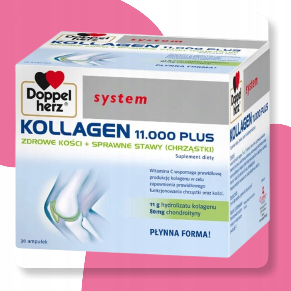 DOPPELHERZ KOLLAGEN 11000 plus Kollagen System 25 ml x 30 ampoules Manufacturer code DOPPELHERZ_KOLAGEN30