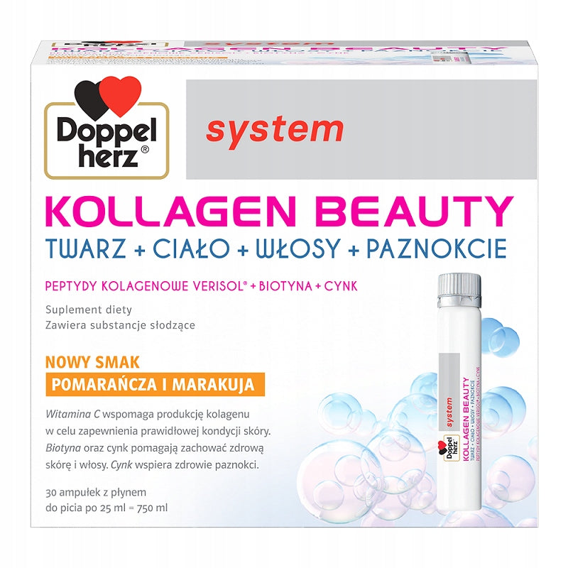 DOPPELHERZ SYS.KOLAGEN BEAUTY ORANGE PASSION FRUIT *30