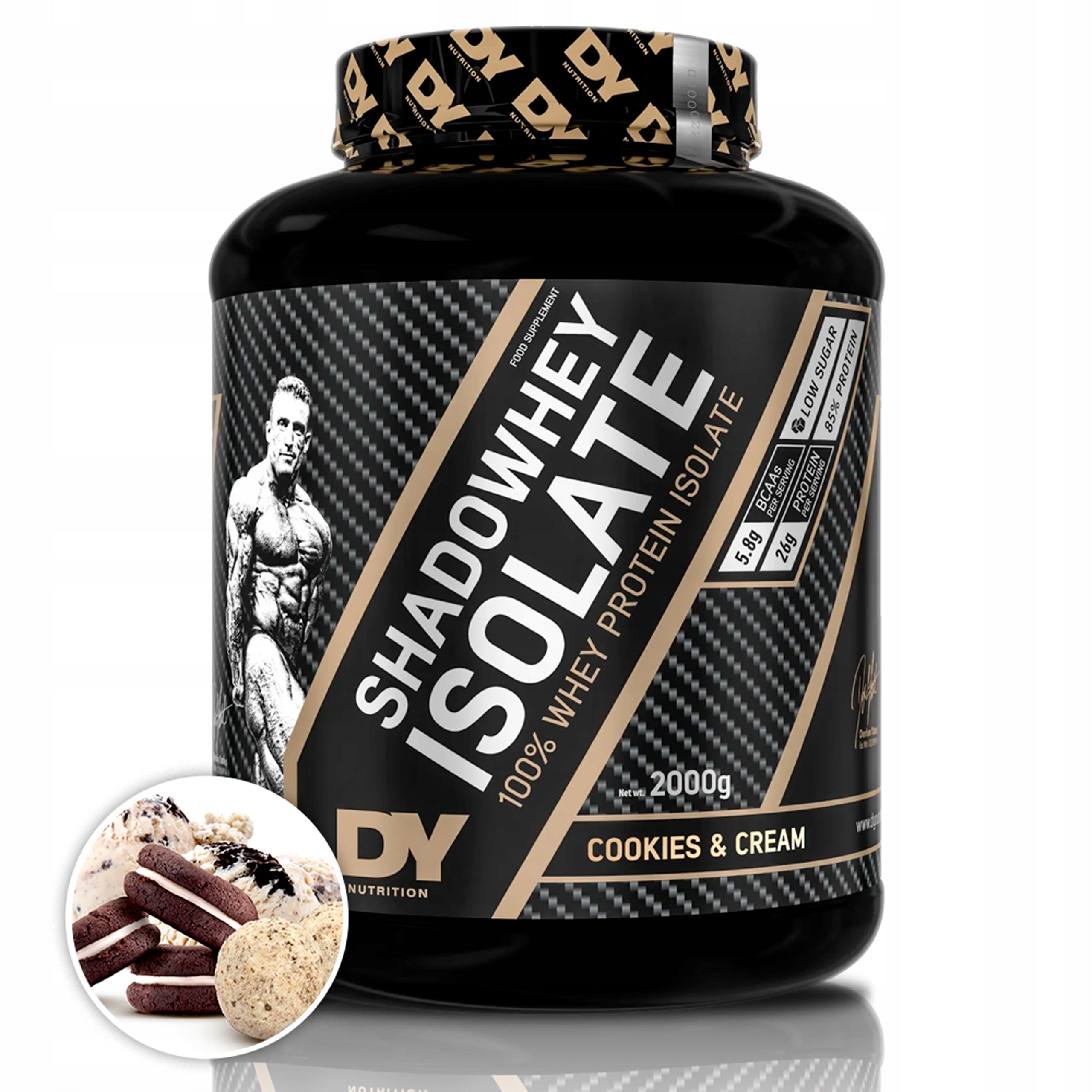 DORIAN YATES SHADOWHEY ISOLATE 2000 g PROTEIN SUPPLEMENT WPI PROTEIN WITHOUT SUGAR