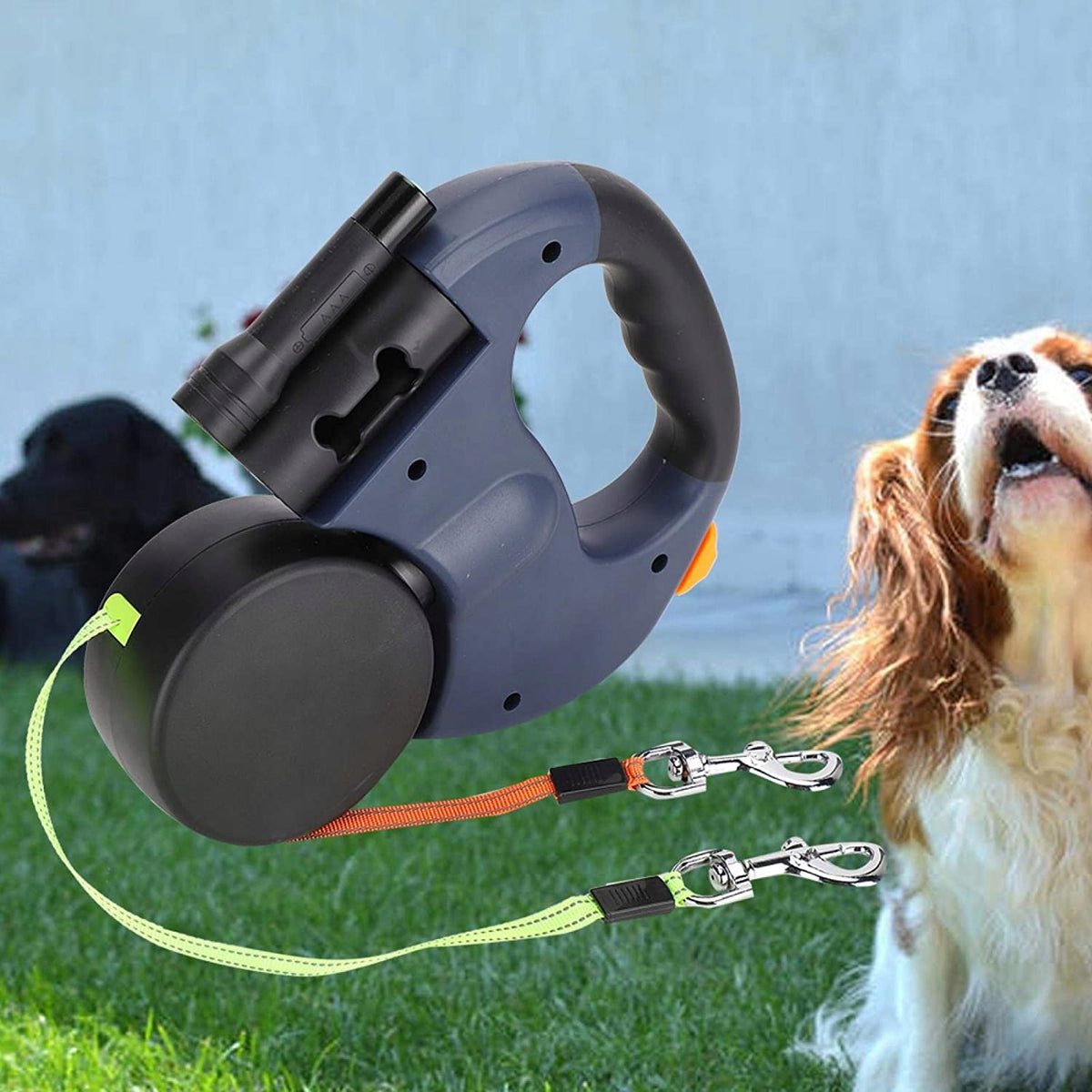 DOUBLE AUTOMATIC LEASH FOR TWO DOGS 3M WITH LED Manufacturer code snu1937a