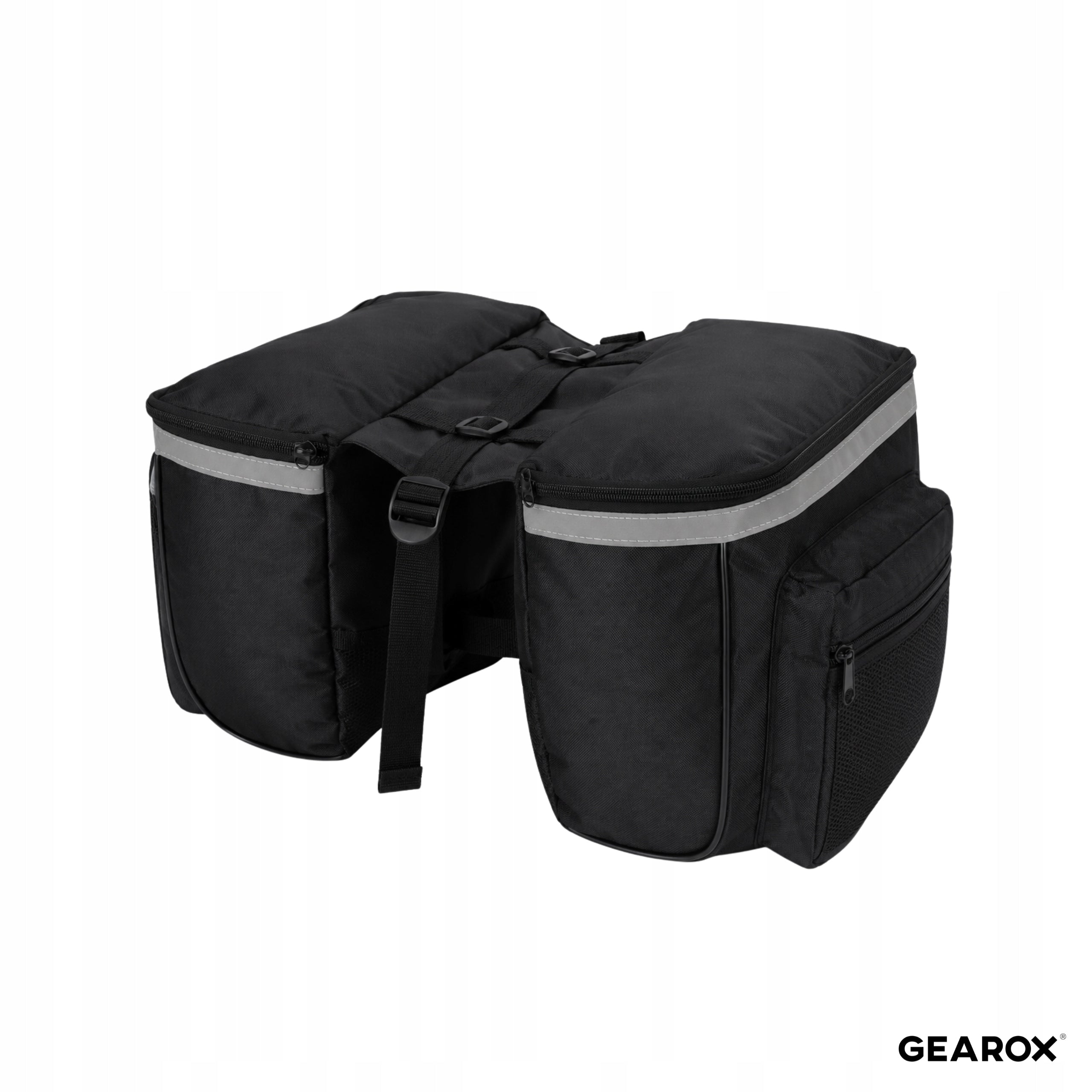 DOUBLE BICYCLE POUCH FOR TRUNK WATERPROOF BAG WITH REFLECTORS ROOMY Packaging status original