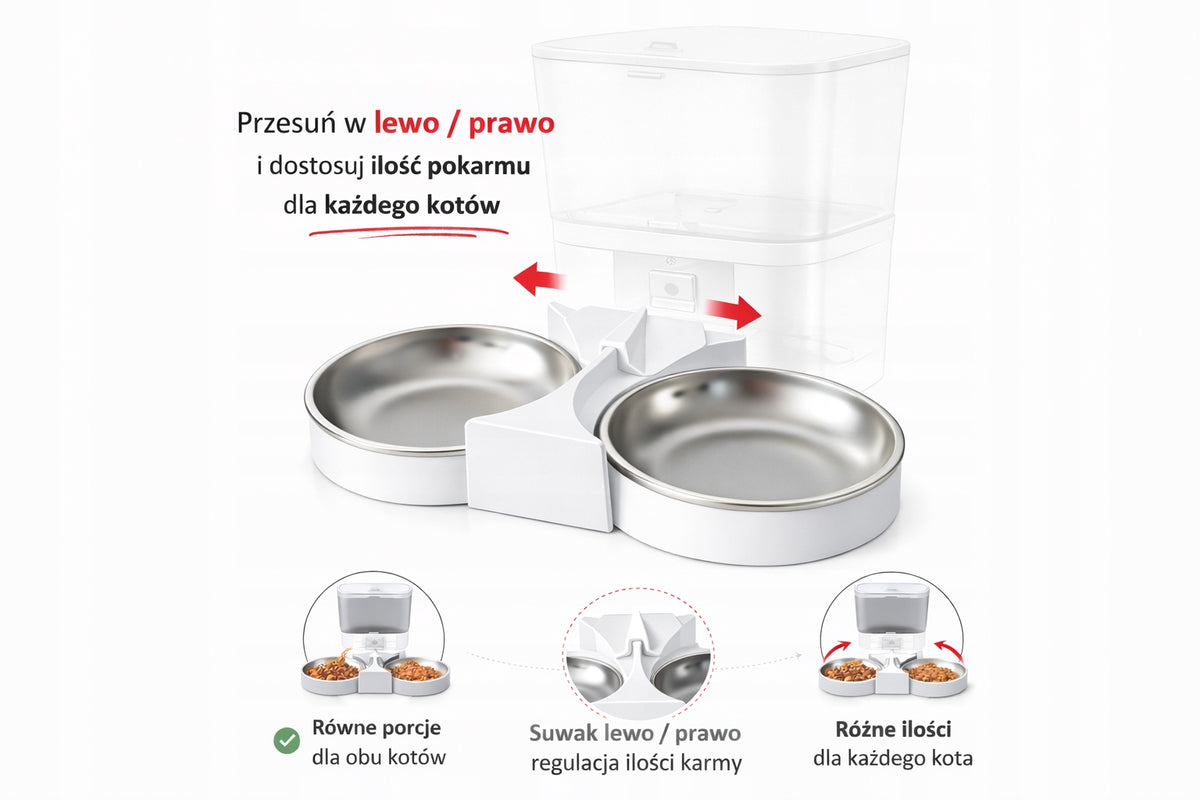 DOUBLE BOWL STAINLESS STEEL FOR CAT FOOD FEEDER 2/Q9B Packaging status original