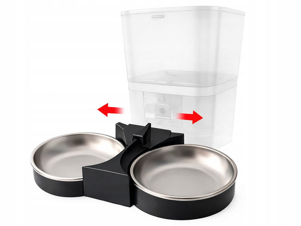 DOUBLE BOWL STAINLESS STEEL FOR CAT FOOD FEEDER 2/Q9CZ