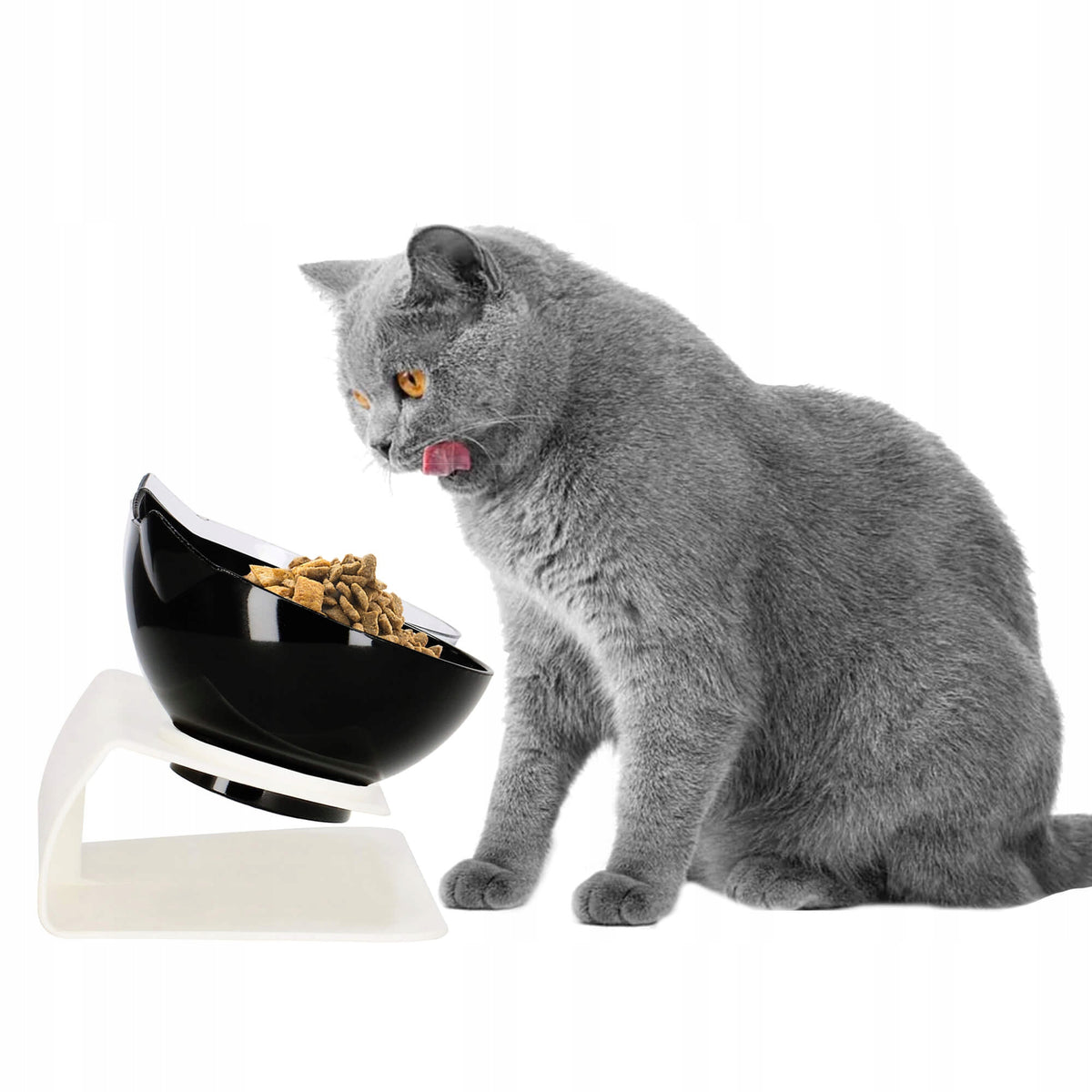 DOUBLE BOWL WITH EARS FOR CAT DOG WITH STAND BOWL SET 2444 Manufacturer code 2444