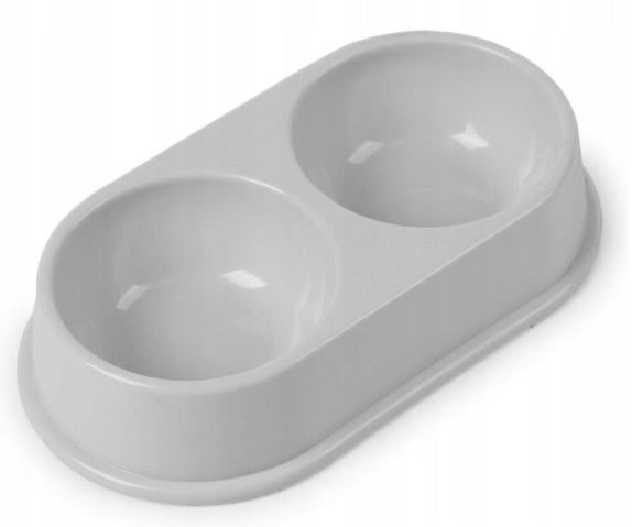 DOUBLE BOWL for Cat Dog Food 2x 250ml Brand Petstory