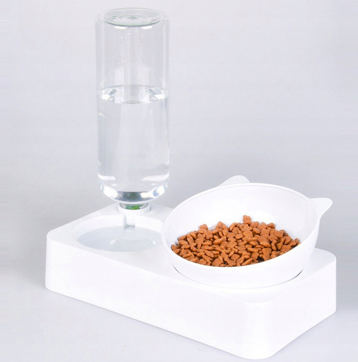DOUBLE BOWL with WATER Dispenser FOR CAT DOG Brand Aptel