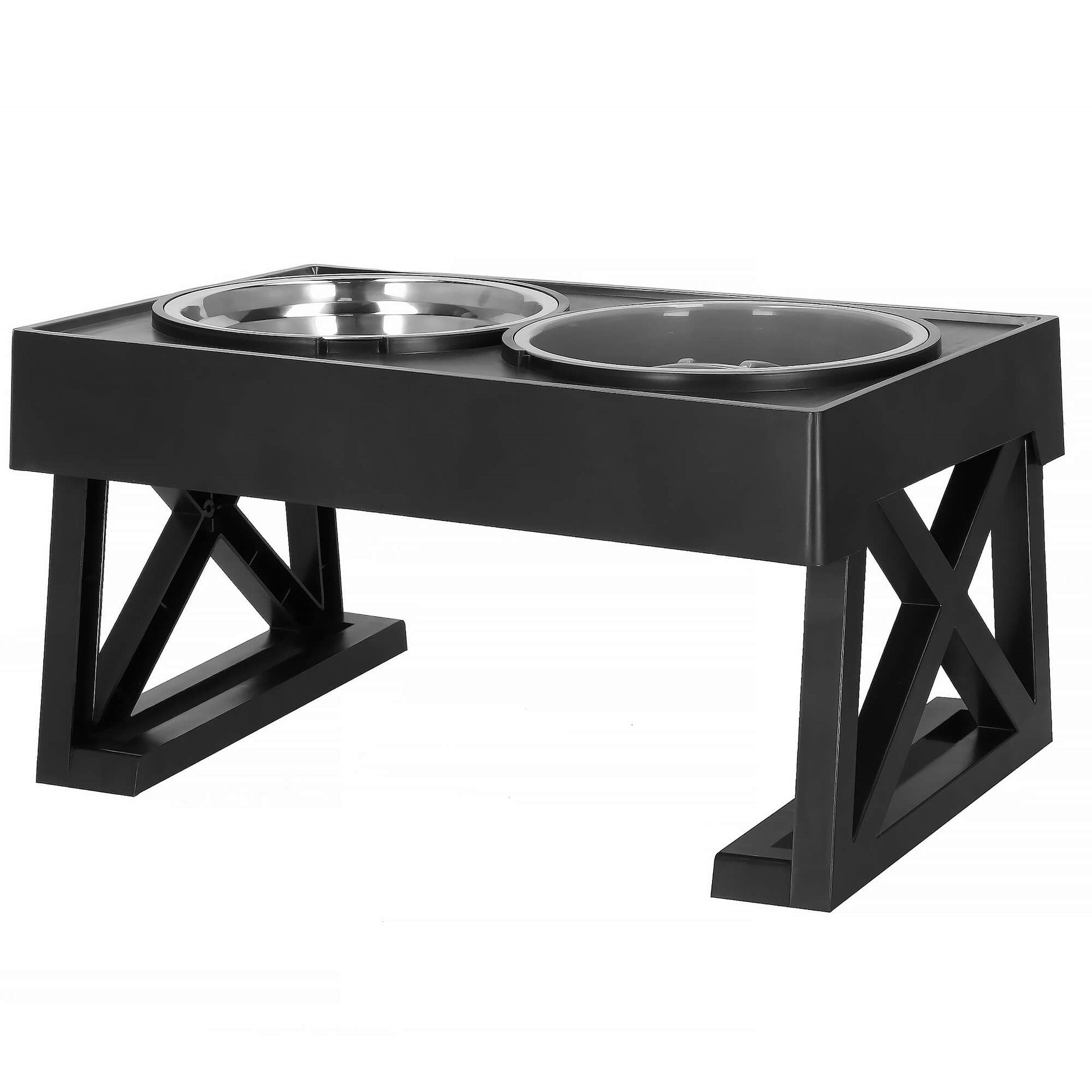 DOUBLE BOWL x2 FOR DOG ADJUSTABLE HEIGHT SLOW STAND Trade name MISKI DLA ZWIERZĄT