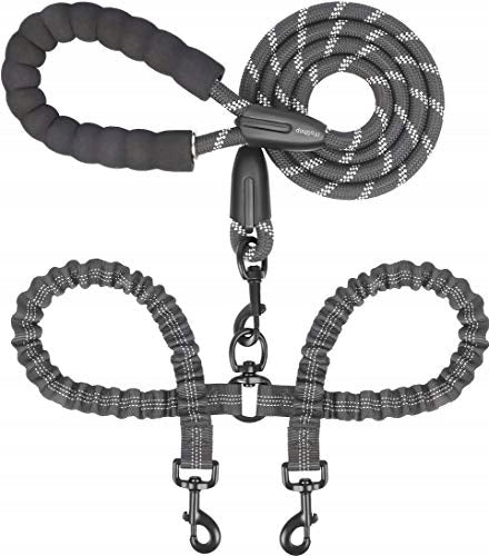DOUBLE DOG LEASH WITH CLUTCH ADJUSTABLE TRAINING DOG FOR HOME Manufacturer code Bez marki