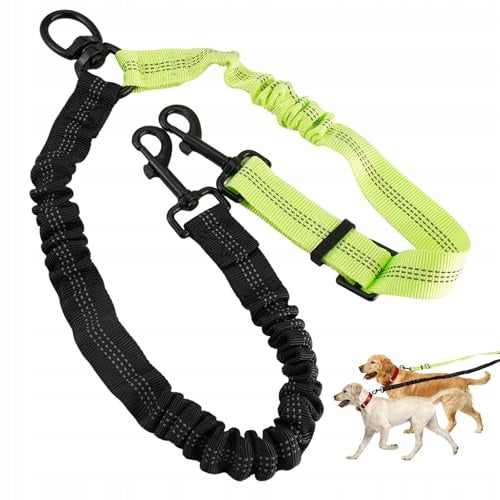 DOUBLE DOG LEASH WITHOUT TANGLING ROTATING AT 360 for home gift Manufacturer code Bez marki