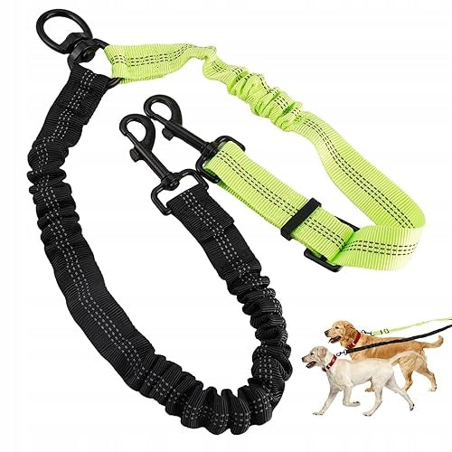 DOUBLE DOG LEASH WITHOUT TANGLING ROTATING AT 360 for home gift