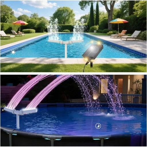 DOUBLE FOUNTAIN FOR GARDEN POOLS POOL WATER SPRAY WITH APP AND Manufacturer code 6SP134423829
