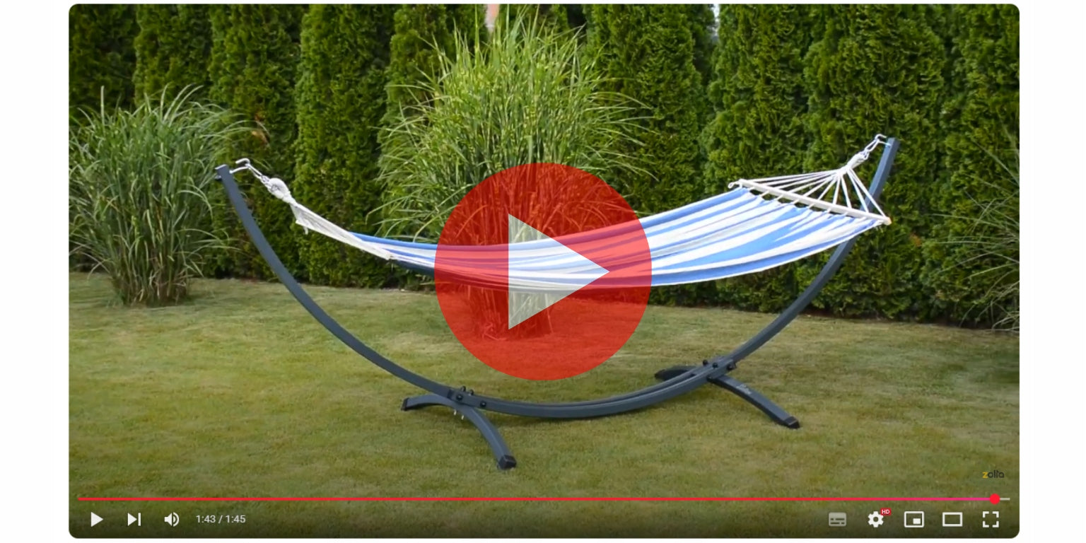 DOUBLE HAMMOCK RACK GARDEN HAMMOCK STAND METAL STRONG 250 KG Manufacturer Go Garden