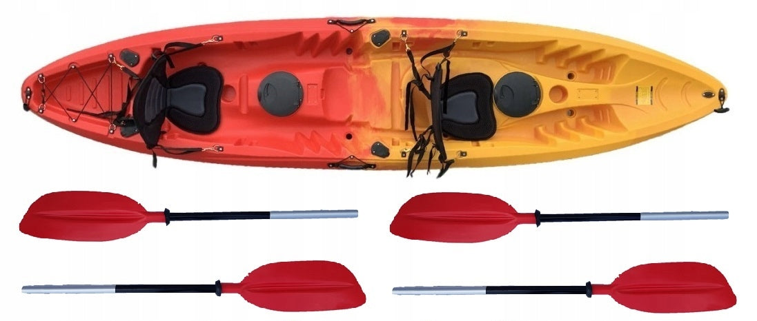 DOUBLE KAYAK ORINOCO II SIT ON TOP STABLE SOLID FAMILY TWO