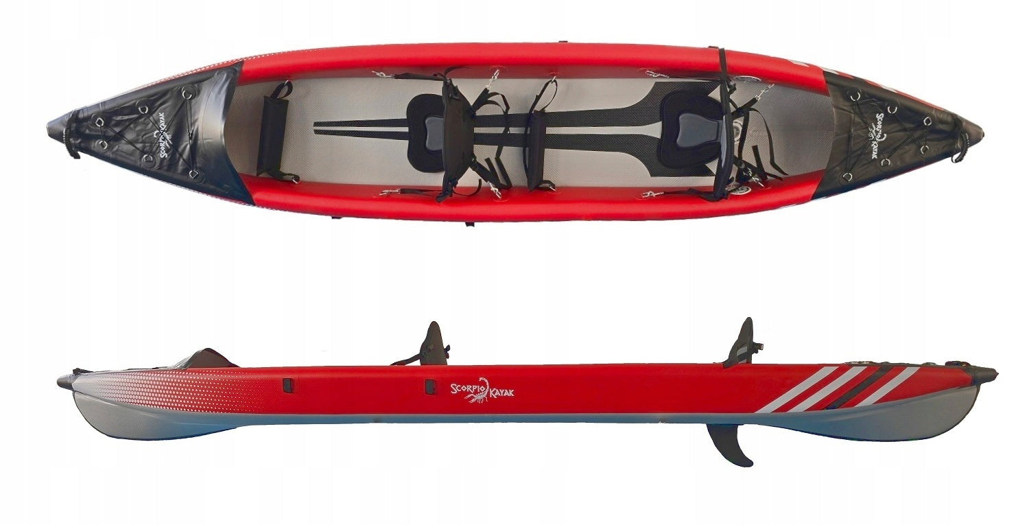 DOUBLE KAYAK PUMPED DS 410 FULL DROPSTITCH SET OF TWO Manufacturer code DS410SOFTRED