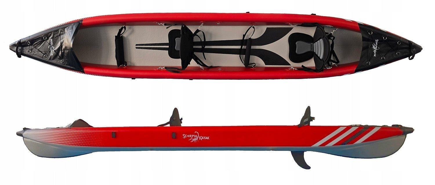 DOUBLE KAYAK PUMPED DS 473 FULL DROPSTITCH SET OF TWO Manufacturer code DS473SOFTRED