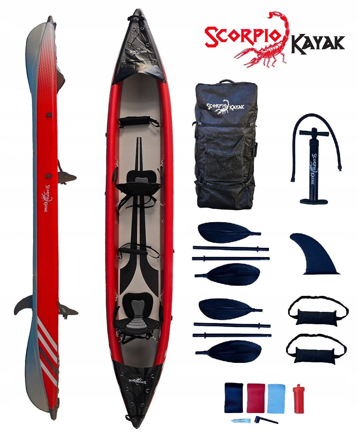 DOUBLE KAYAK PUMPED DS 473 FULL DROPSTITCH SET OF TWO