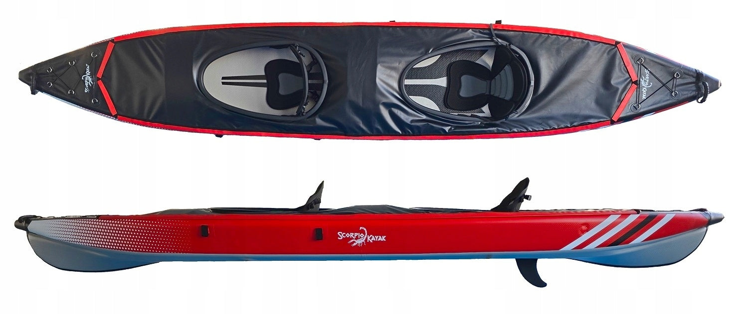 DOUBLE KAYAK PUMPED DS 473 FULL DROPSTITCH WITH DECK TWO Manufacturer code DS473TOURINGSOFTRED