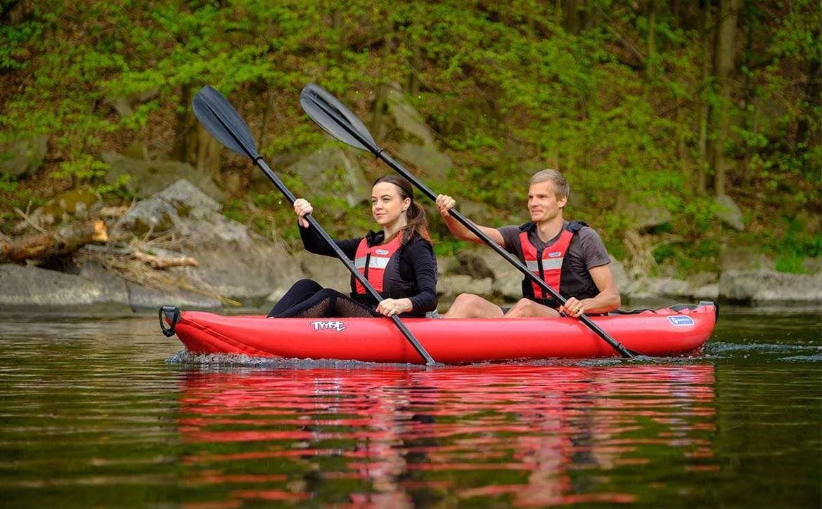 DOUBLE KAYAK PUMPED TWIST 2 GUMOTEX TWO LIGHT Weight 13 kg