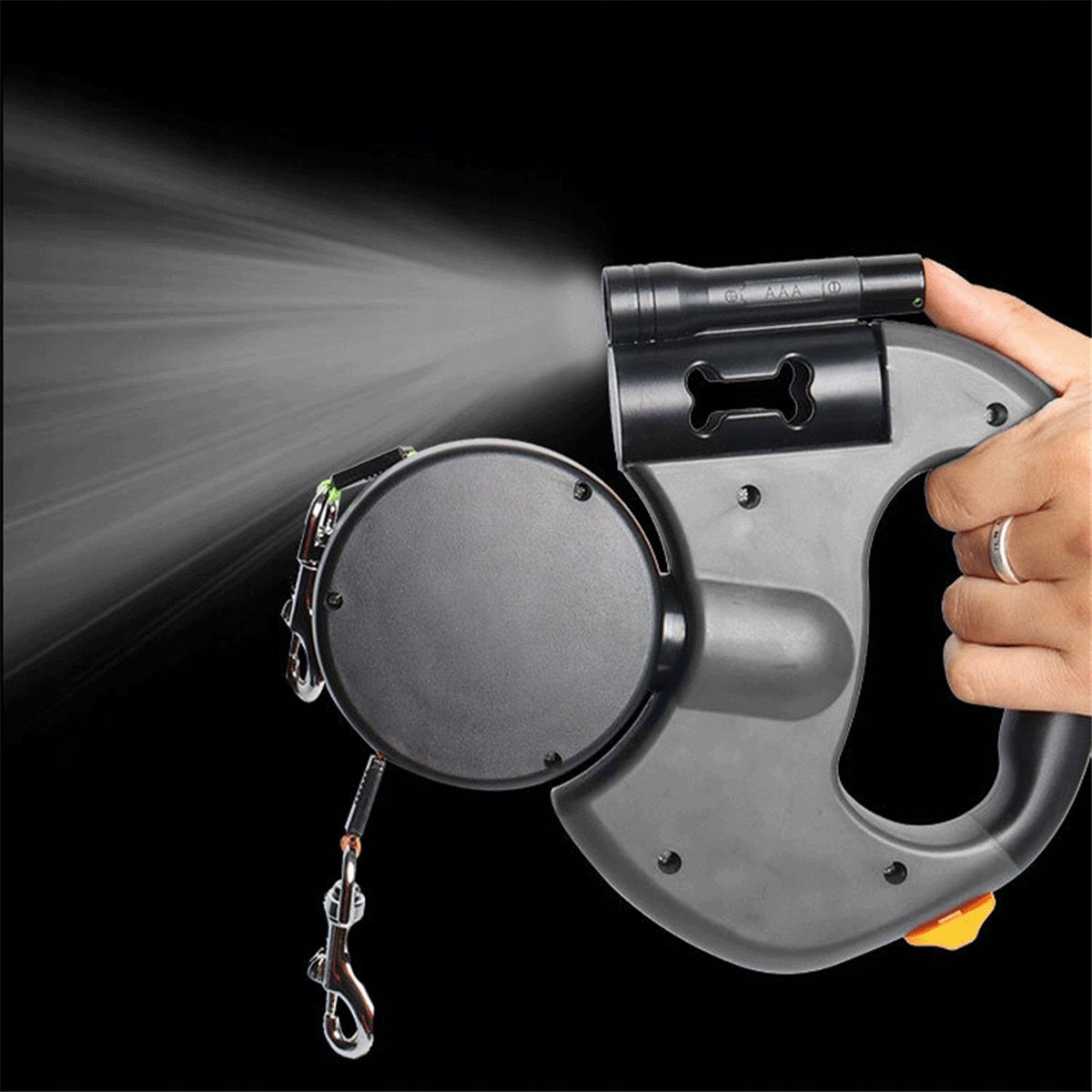 DOUBLE LANYARD RETRACTABLE 3M LED ERGONOMIC HANDLE SWIVEL BUCKLE Product weight with unit packaging 0.515 kg