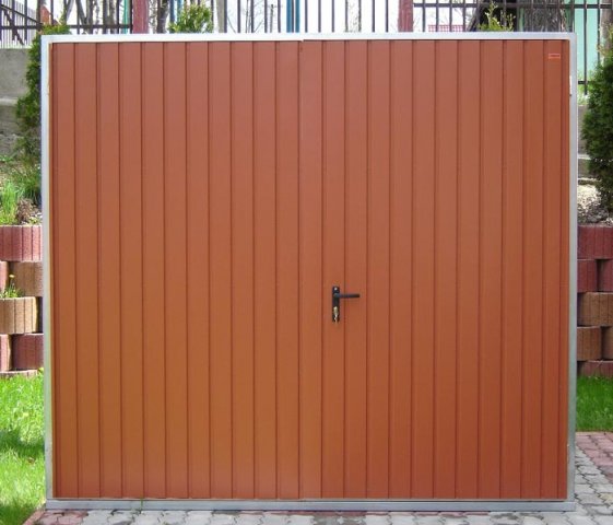 DOUBLE LEAF GARAGE DOOR RAL COLORS 2199 ZŁ Manufacturer code Brama