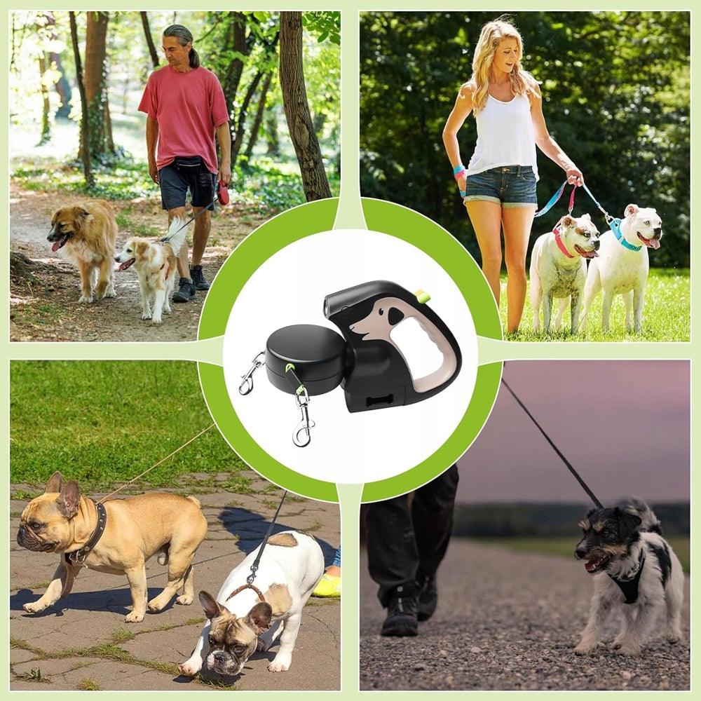 DOUBLE LEASH AUTOMATIC LED BAG DISPENSER 3M FOR DOG Brand no brand