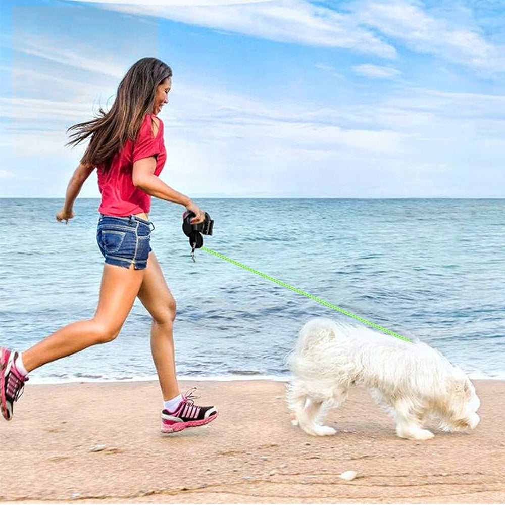 DOUBLE LEASH FOR TWO DOGS WITH FLASHLIGHT AND HIDDEN ADDITIONAL BELT 3M Packaging status original