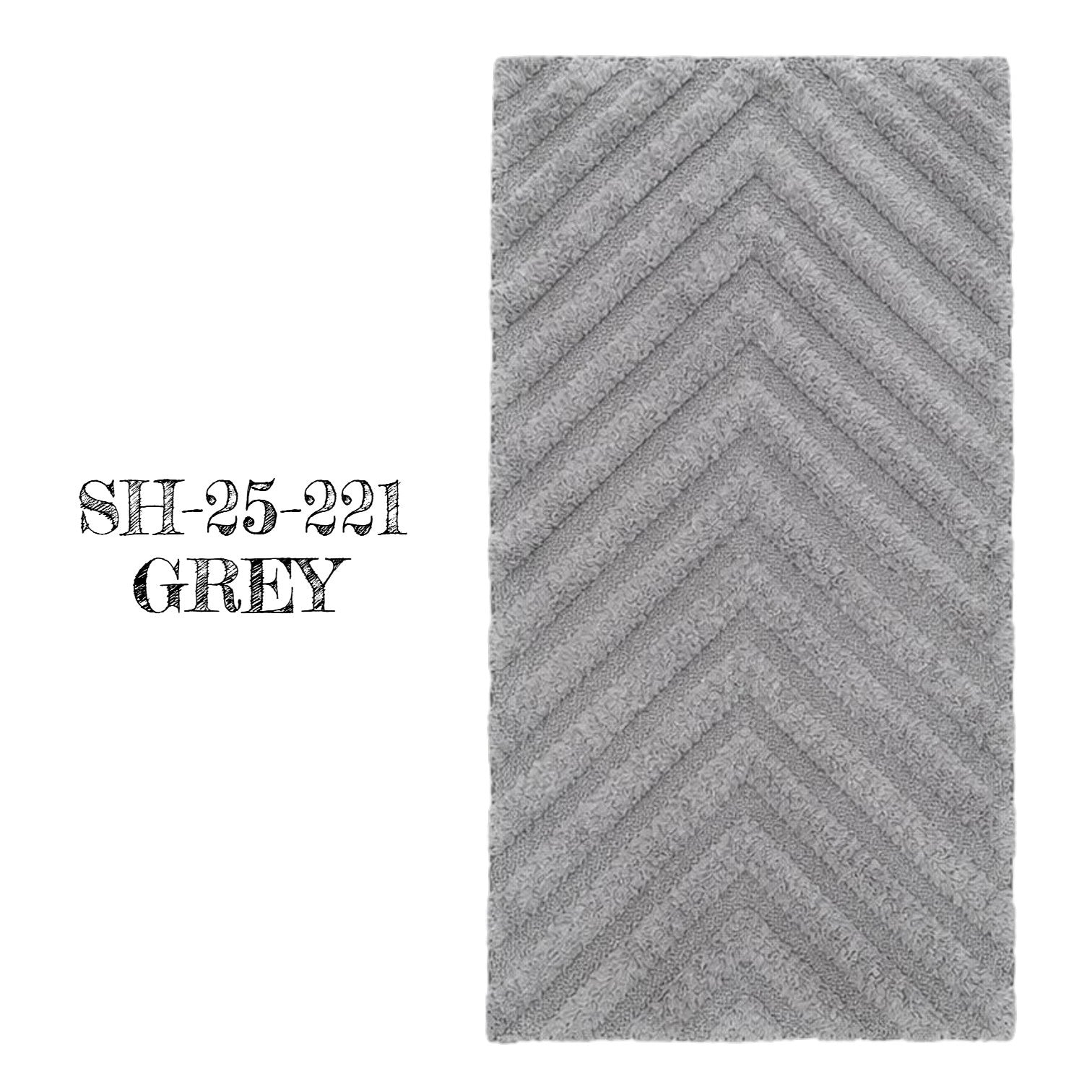 DOUBLE-SIDED BATHROOM RUG 50x80 COTTON ABSORBENT ELEGANT MIX OF DESIGNS Brand Sindbad