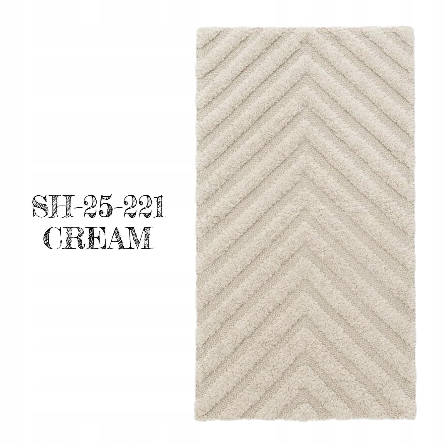 DOUBLE-SIDED BATHROOM RUG 50x80 COTTON ABSORBENT ELEGANT MIX OF DESIGNS Manufacturer code bawełna 50x80 cm