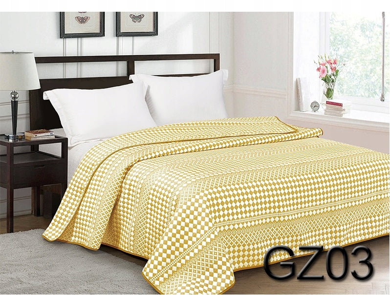 DOUBLE-SIDED BEDSPREAD 160x200 BLANKET COLORS Manufacturer code KRISS GZ