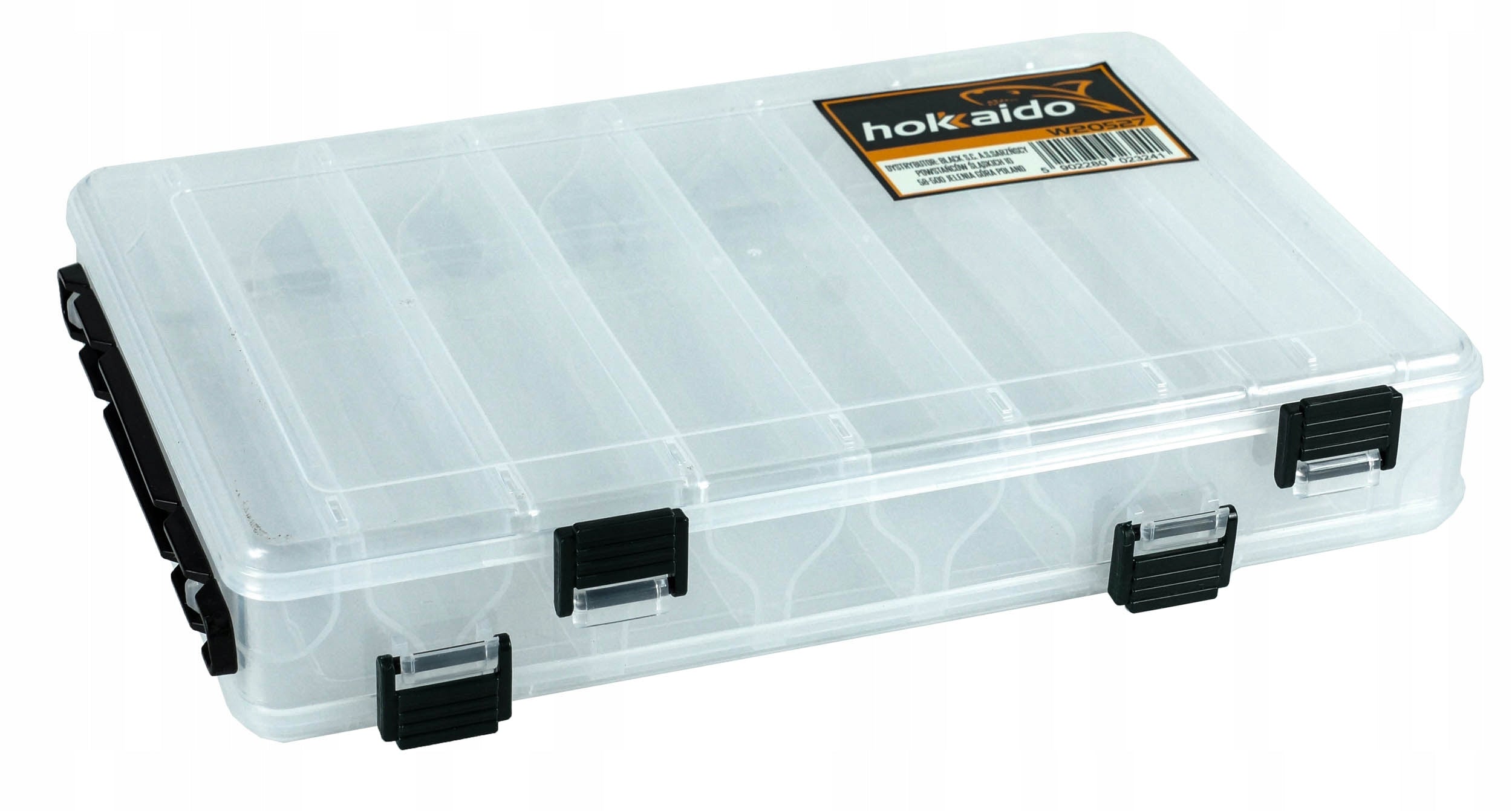 DOUBLE-SIDED BOX FOR PILKERS SPINNER WOBBLERS FOR ANGLER 27,5 X17X5 CM Manufacturer code W20529