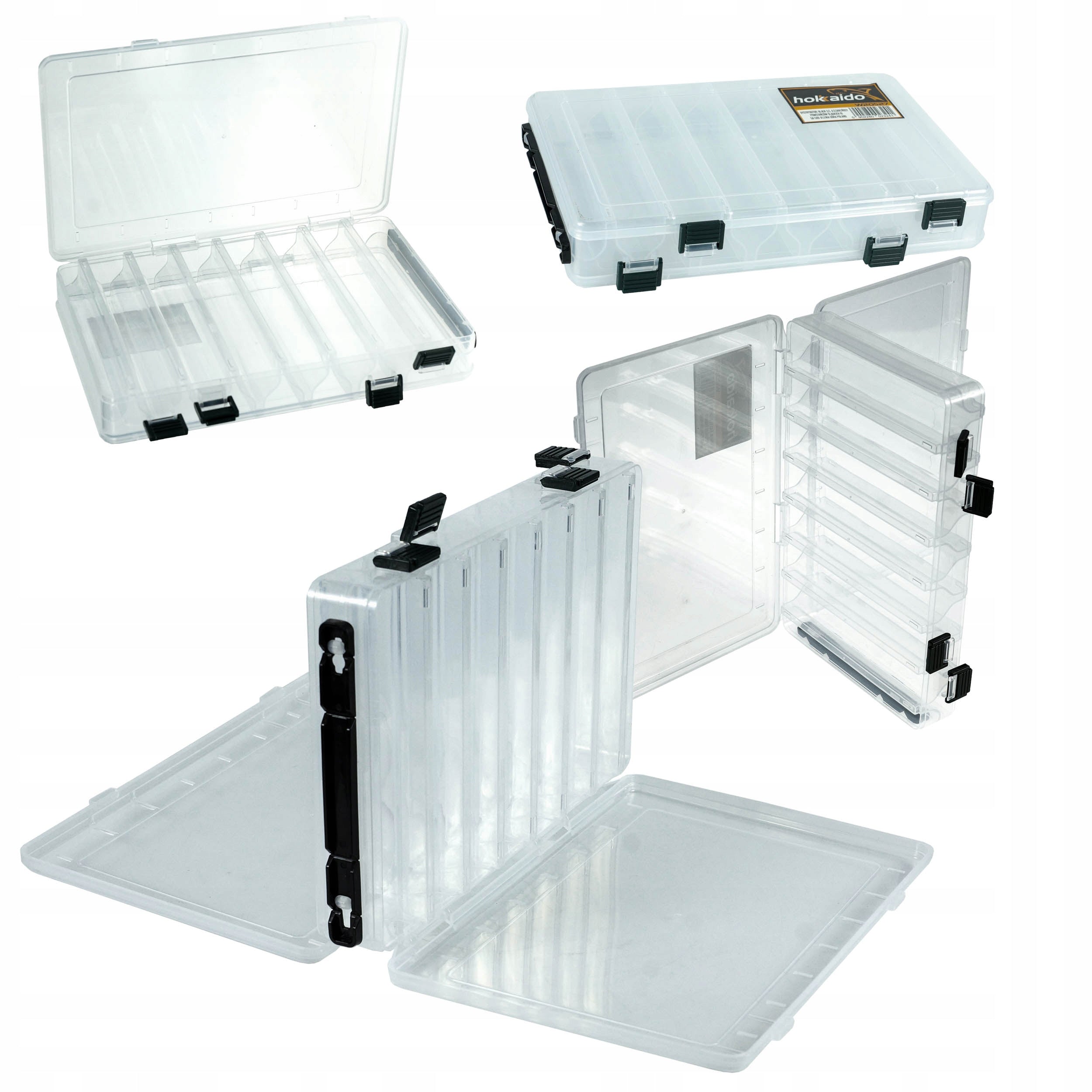 DOUBLE-SIDED BOX FOR PILKERS SPINNER WOBBLERS FOR ANGLER 27,5 X17X5 CM