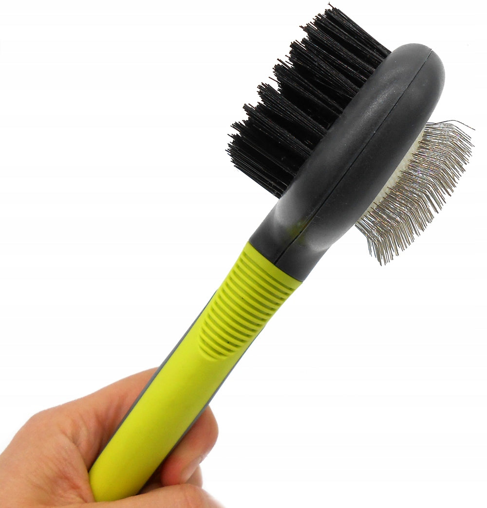 DOUBLE-SIDED BRUSH FOR COMBING CAT DOG HAIR Brand Nobleza