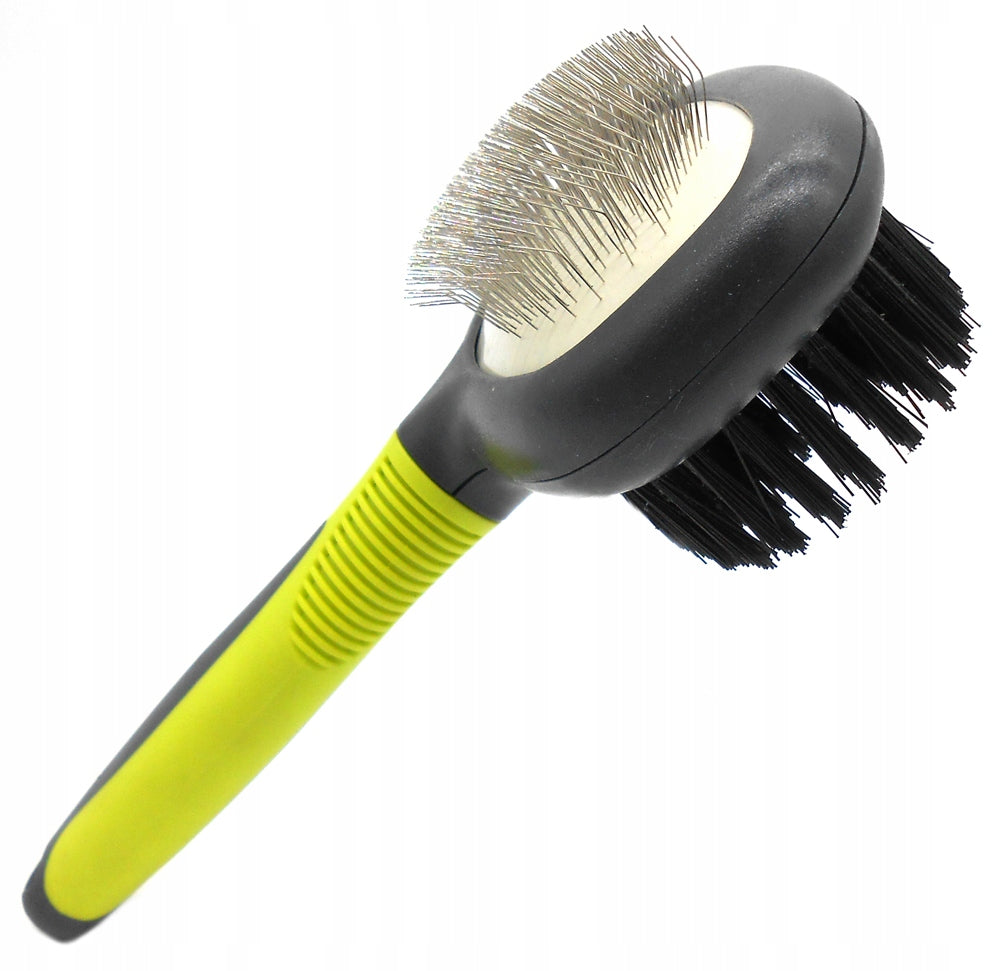 DOUBLE-SIDED BRUSH FOR COMBING CAT DOG HAIR