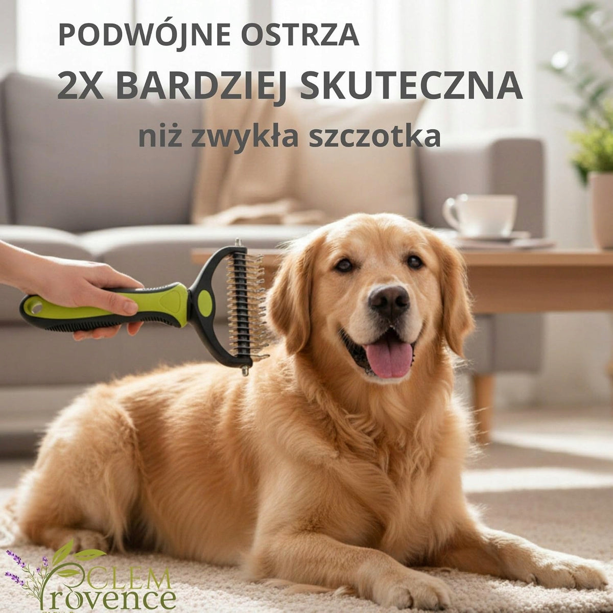 DOUBLE-SIDED CARD FOR REMOVING DOG AND CAT HAIR AND TANGLES Brand Domus