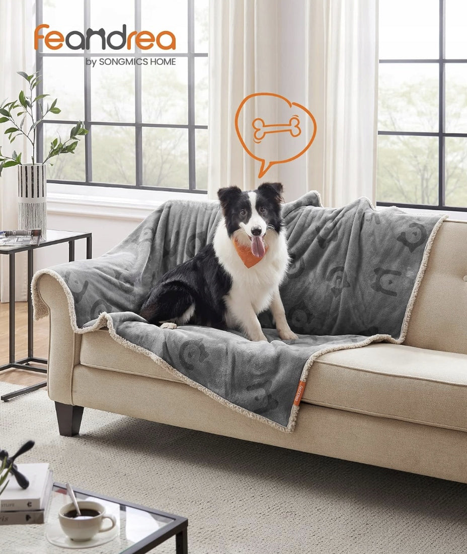 DOUBLE-SIDED DOG BLANKET 152x127 CM – WATERPROOF SOFT VARIOUS SIZES XL Brand Feandrea