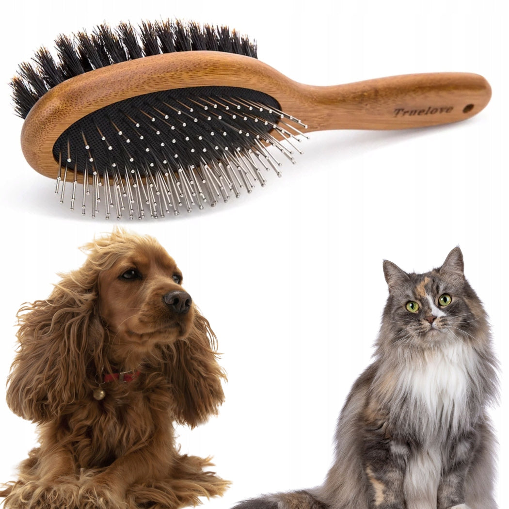 DOUBLE-SIDED DOG/CAT BRUSH FOR HAIR CARE TRUELOVE