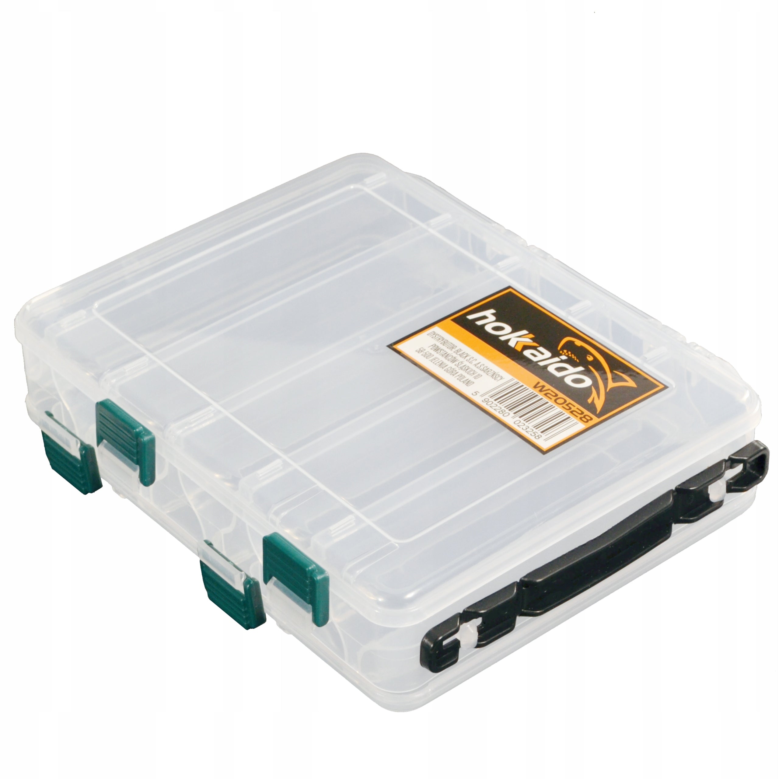 DOUBLE-SIDED FISHING BOX FOR LURES PIKERS WOBBLERS SPINNERS 20x17x5CM Kind box