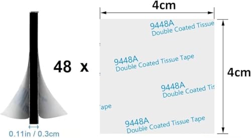DOUBLE SIDED FOAM PADS BLACK 40X40MM 48PCS metal Manufacturer code Bez marki
