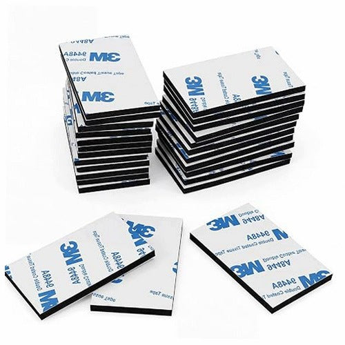 DOUBLE SIDED FOAM SELF ADHESIVE PADS STRONG FOR MOUNTING 100 PCS