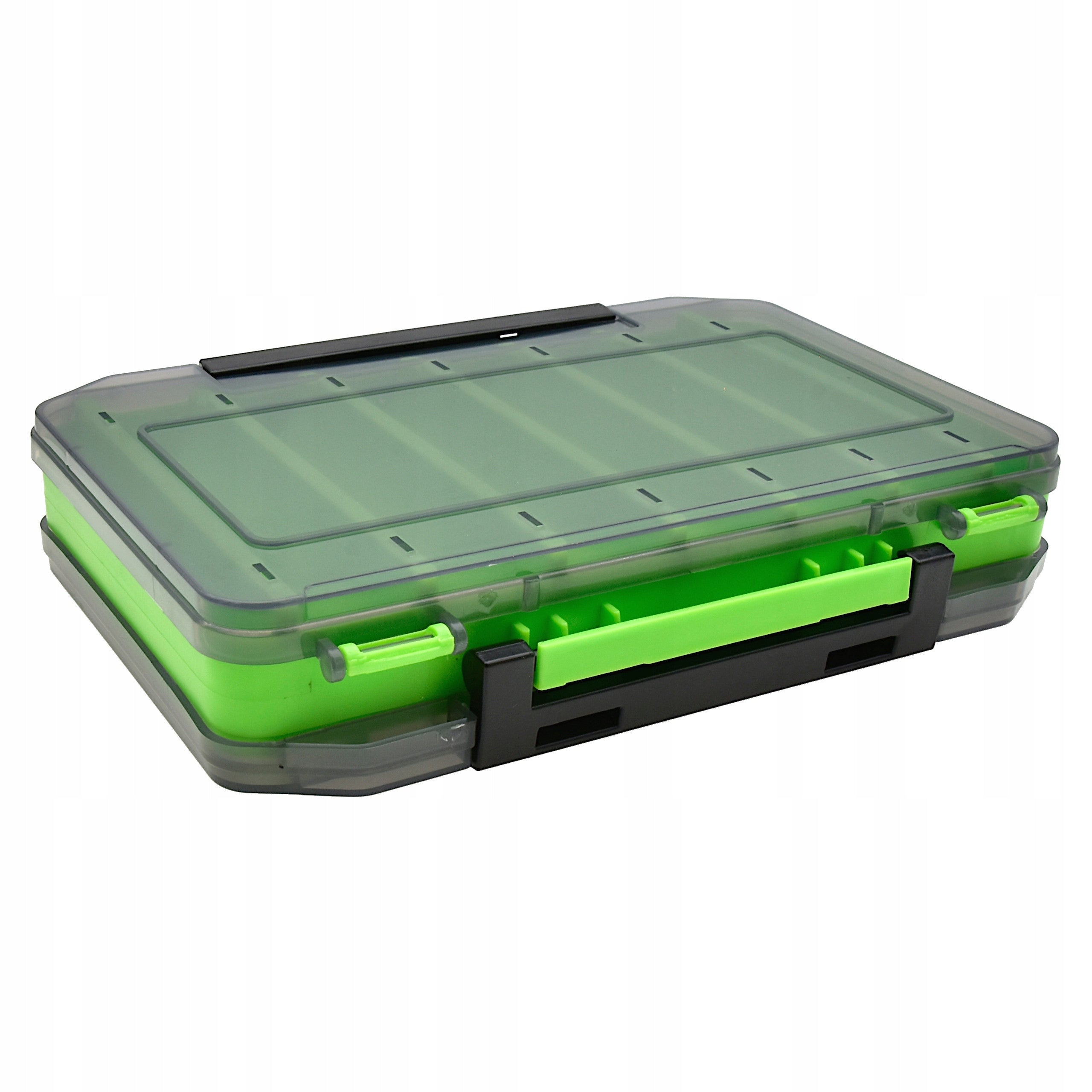 DOUBLE SIDED FOLDING FISHING LURE SPINNING BOX WITH HOLES Brand Miracle Fisch
