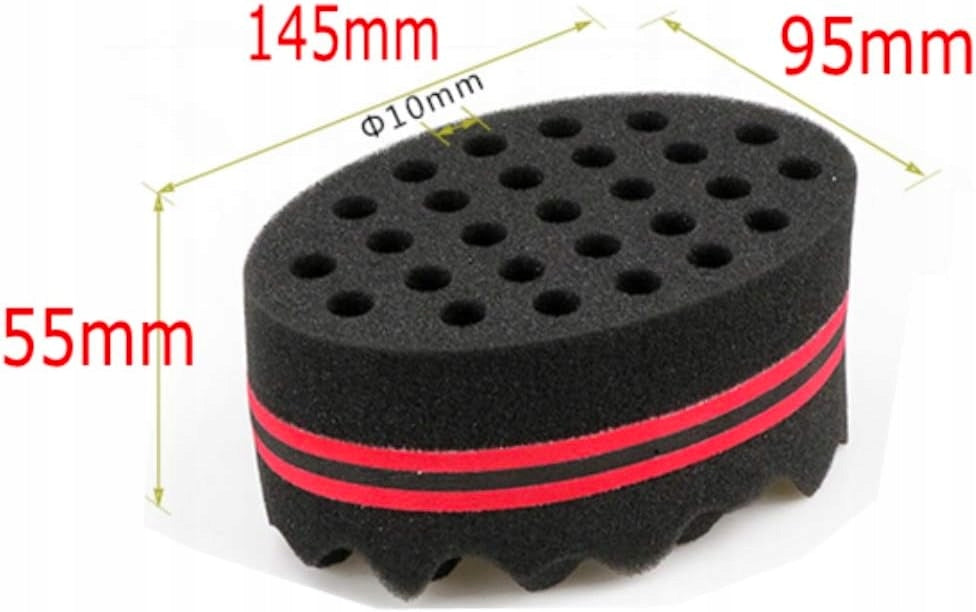 DOUBLE-SIDED HAIR BRUSH CURL TWIST AFRO CURLS Brand JZK