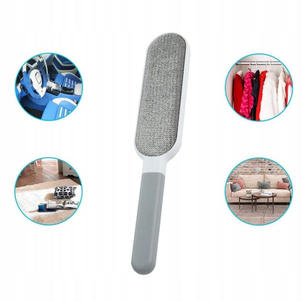 DOUBLE SIDED HAIR REMOVAL BRUSH FOR CAT HAIR REMOVAL OF SOFAS AND CARPETS Manufacturer code SZCZOTKA DO USUWANIA WŁOSÓW STATYCZNYCH - 1PC